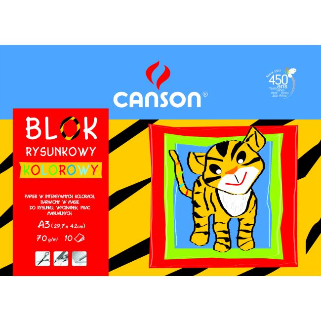 Farebný papier A3, mix 10 farieb, 80g 'School'