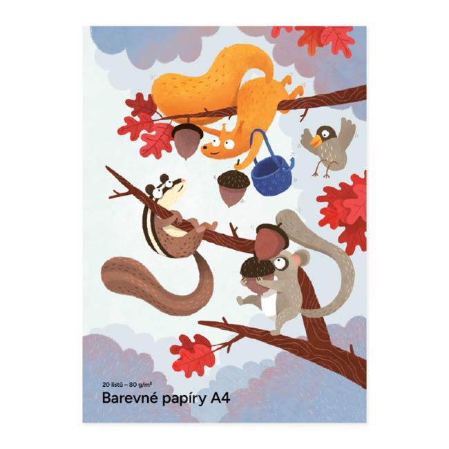 Color paper A4 20 sheets