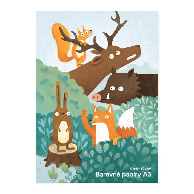 Color paper A3 10 sheets