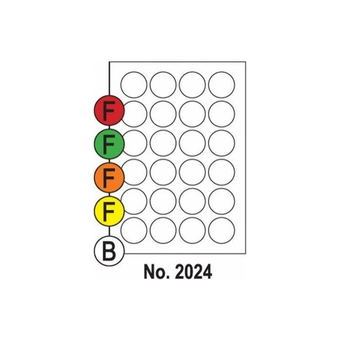 Etikety SOTO 2024, oranžové, kruhové 40 mm (zmluvné)