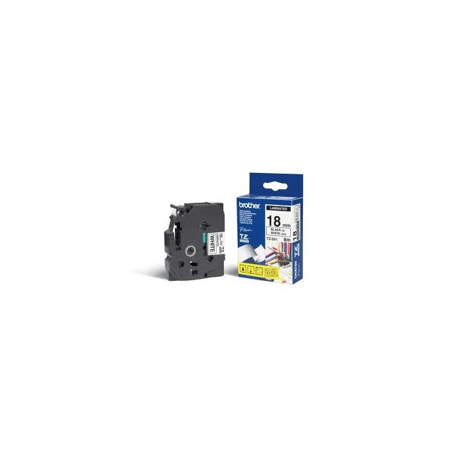 Self-adhesive tape Brother TZe-241 18 mm white/black (Contracted)