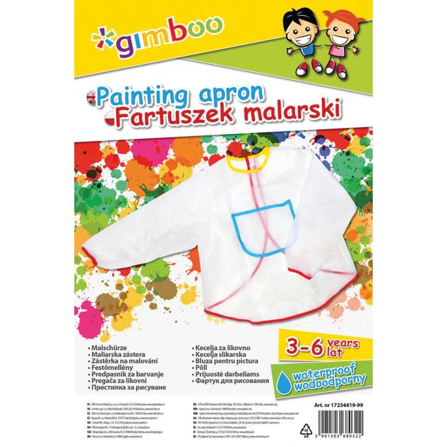 [DO050817] Children's apron for painting Gimboo transparent
