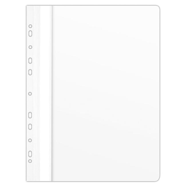 PVC quick-tie with euro perforation DANAU glossy white