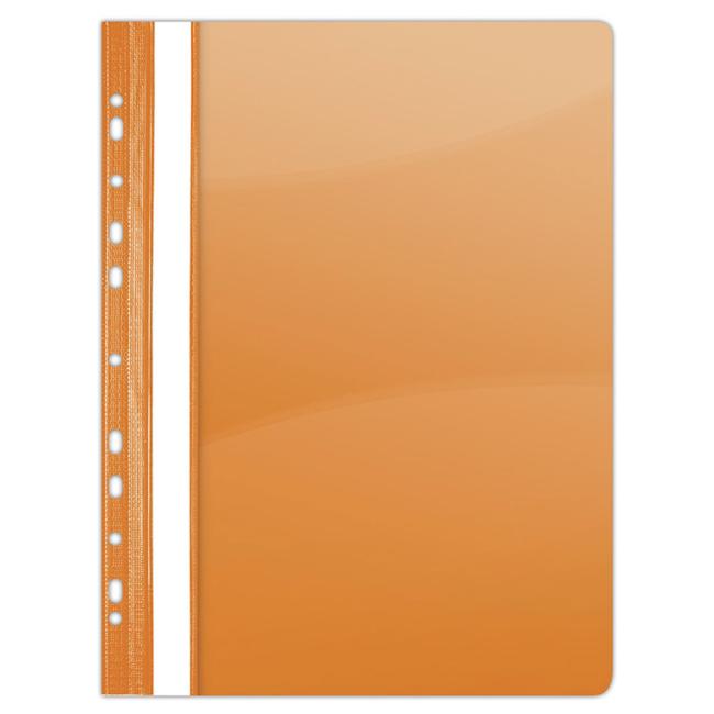 PVC quick binder with perforation DONAU glossy orange