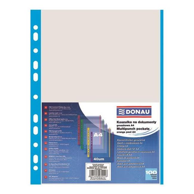 Eurocover DONAU A4 40mic s modrým okrajom