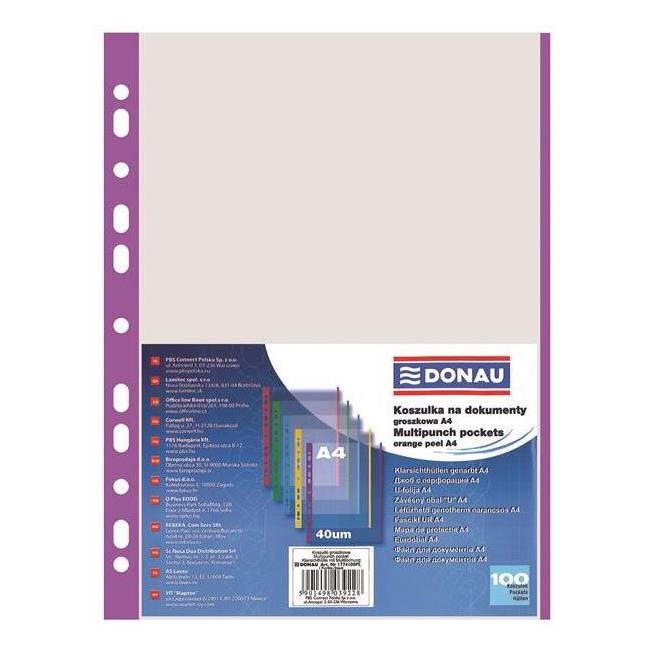 [DO177423] Eurocover DONAU A4 40mic with purple border