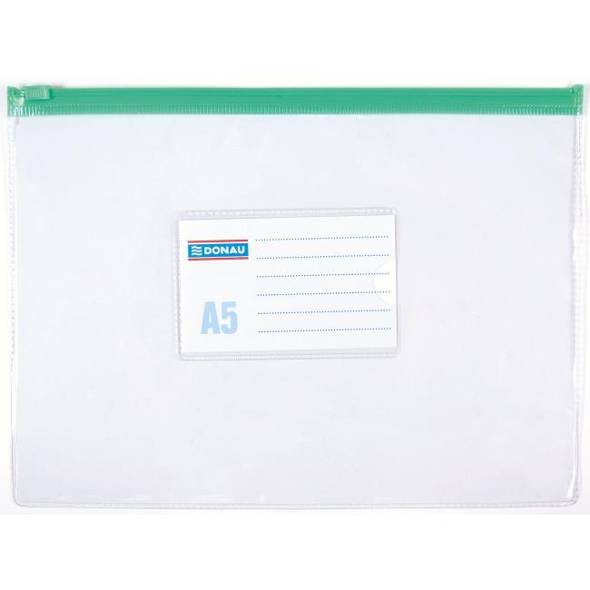 [DO179700] Plastic cover A5 with zipper DANAU