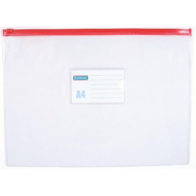 [DO179800] A4 plastic cover with zipper DANAU