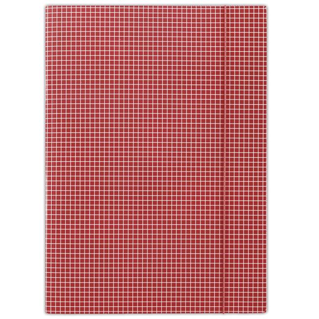 [DO206904] Cardboard packaging with rubber band DANAU red check