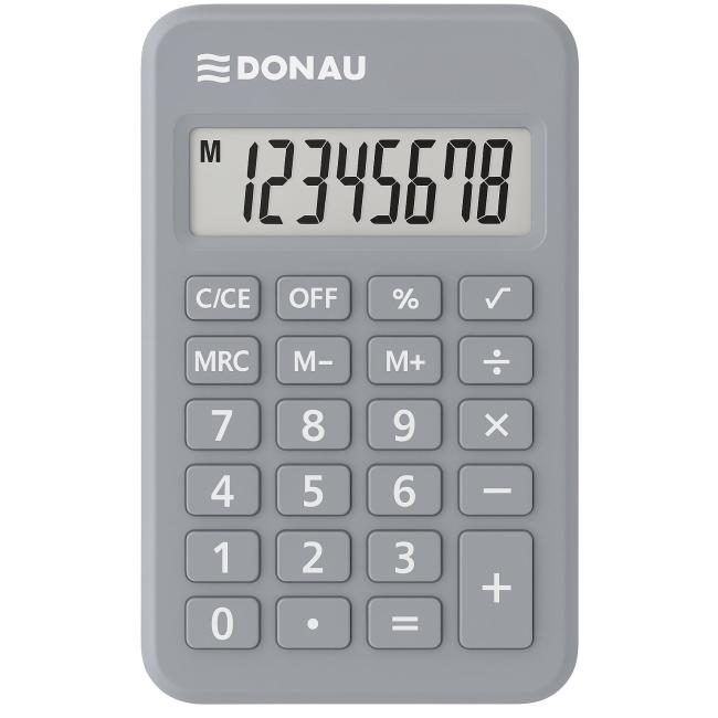 [DO208213] Calculator Donau Tech K-DT2082 gray