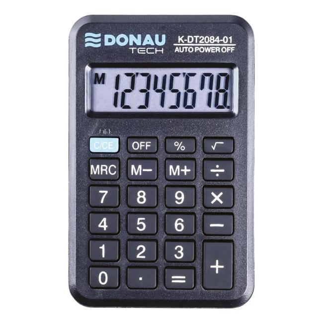 Calculator DONAU TECH K-DT2084 pocket black