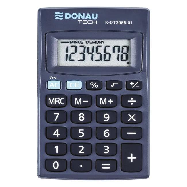 [DO208601] Calculator Donau Tech K-DT2086 black