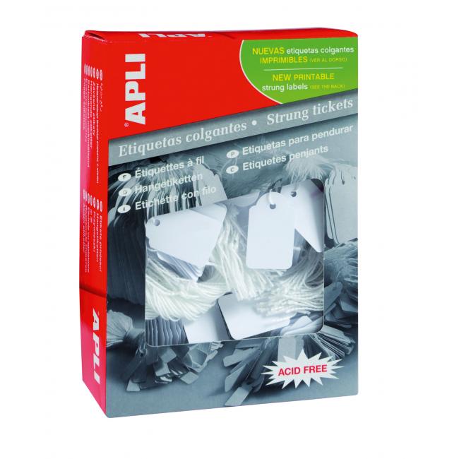 [AG000389] Identifikačný štítok s čiernym 18x29mm APLI 1000 ks