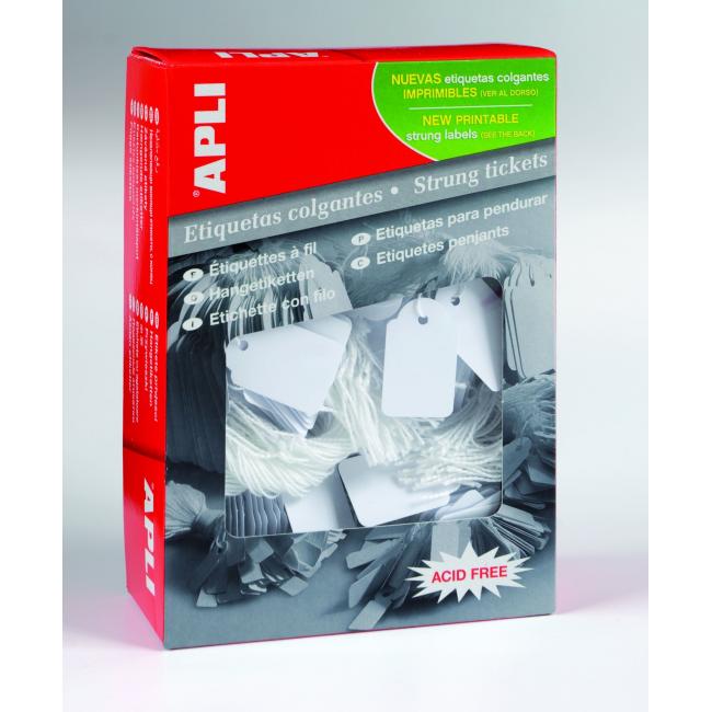 [AG000390] Identifikačný štítok s čiernym 22x35mm APLI 500 ks