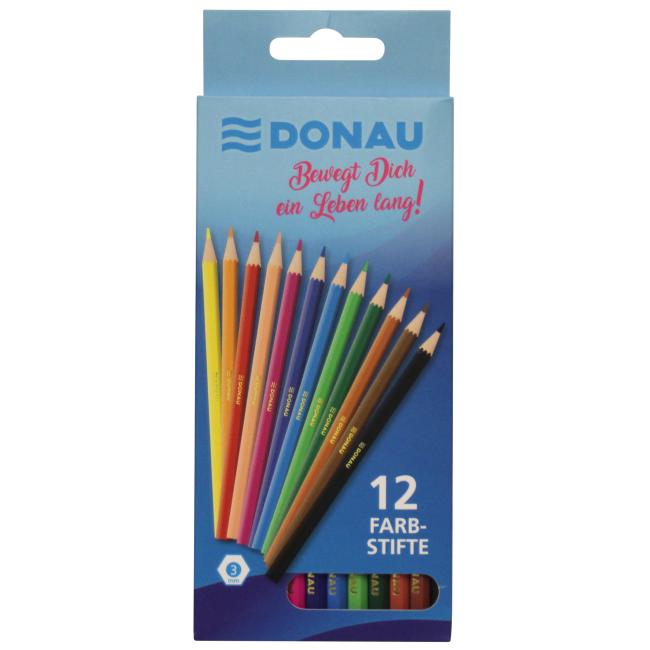DANUBE crayons, set of 12 pcs