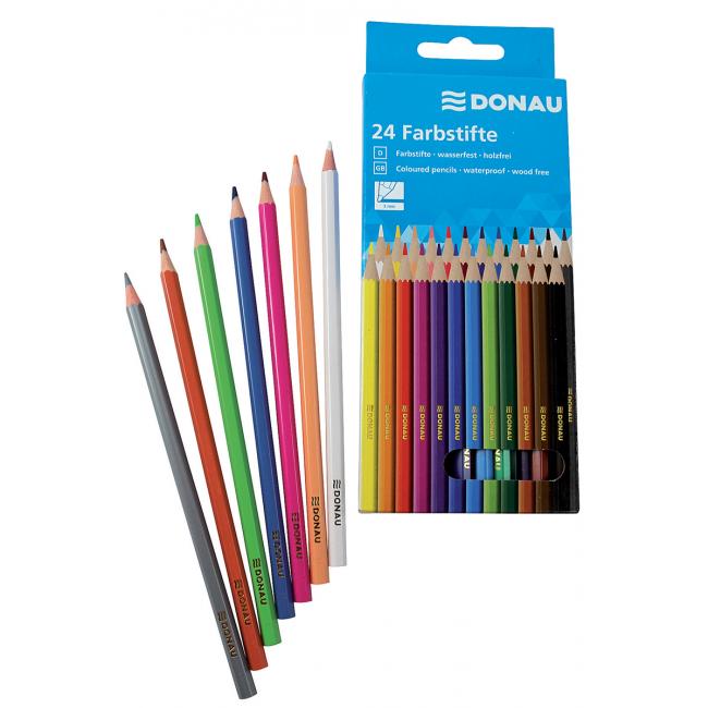 DANUBE crayons, set of 24 pcs