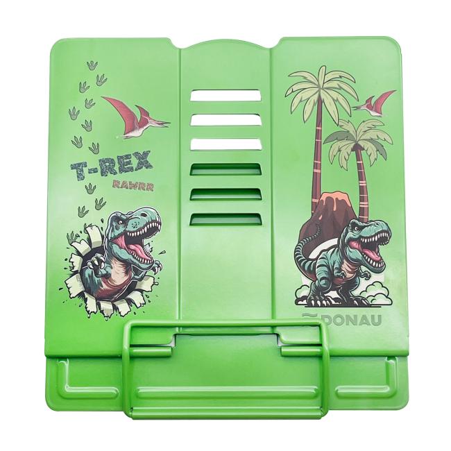 [DO340005] Kovový stojan na knihy DONAU, motív T-REX