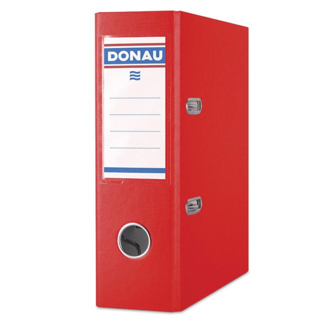 [DO390504] DONAU Master lever folder, cardboard and foil, A5/75 mm, red
