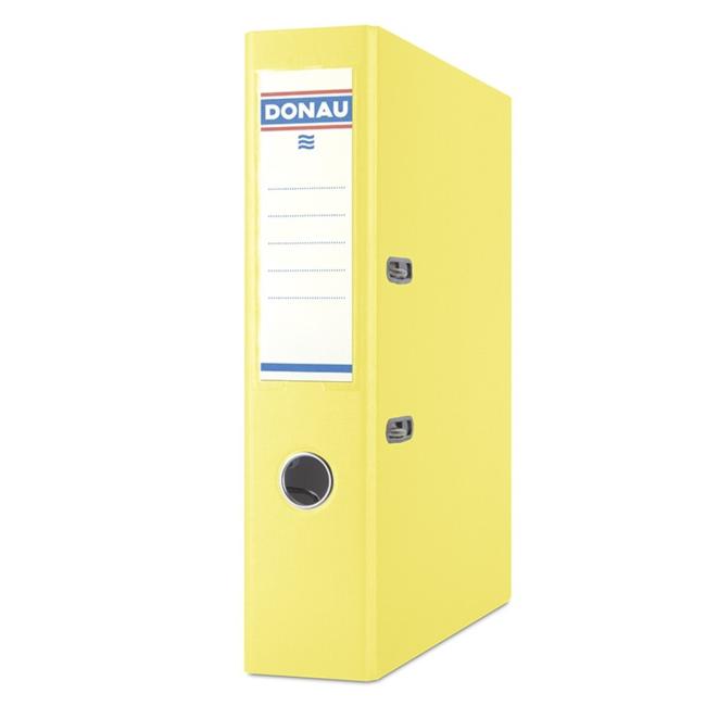[DO397011] DONAU Master lever folder, cardboard and foil, A4/75 mm, yellow