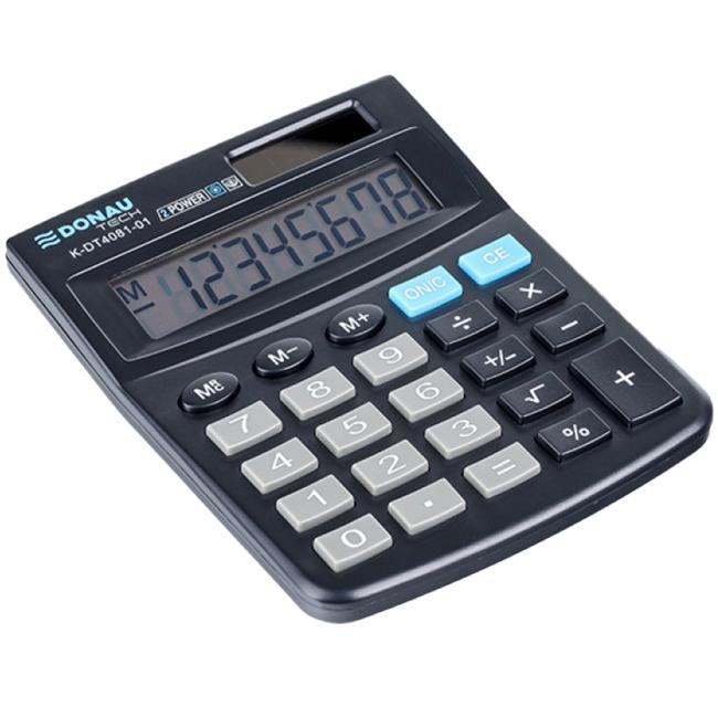 [DO408101] Calculator DONAU TECH K-DT4081-01 pocket black