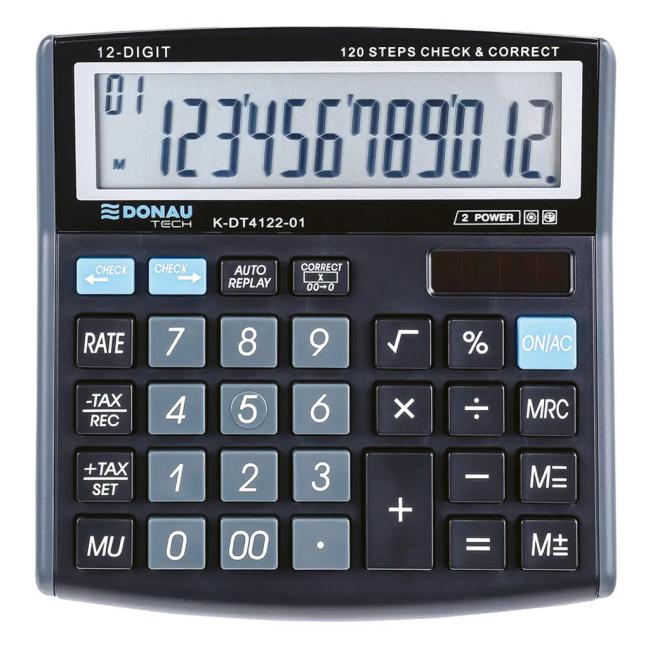 Calculator Donau Tech K-DT4122 black