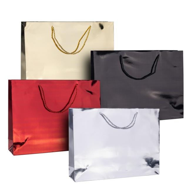 [DO519199] Gift bag DONAU HOME, laminated, 40x30x10cm, year-round, with handle, mix of colors without the option of choosing