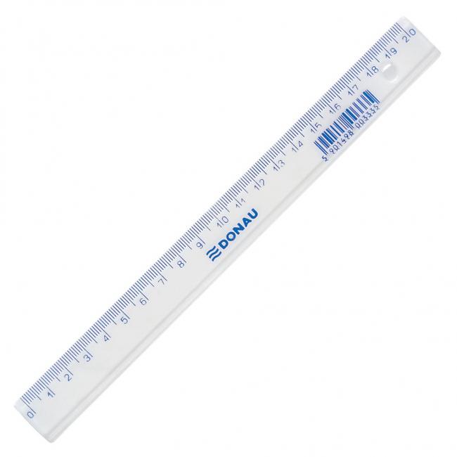 [DO705200] Ruler LAKE 20 cm transparent