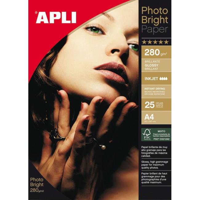 Fotopapier APLI A4 Bright, 280g, 25 listov