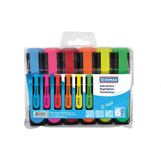 [DO735896] Set of highlighters DONAU D-text 6S