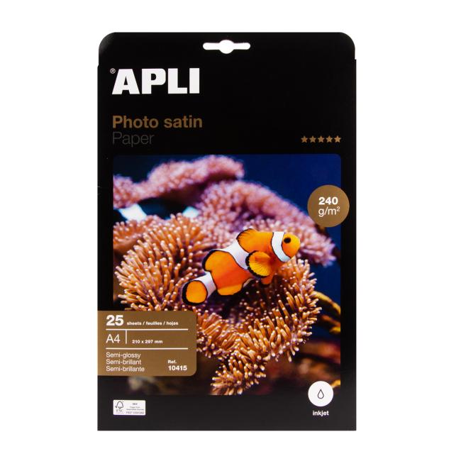 Fotopapier APLI A4 Satin, 240g, 25 listov