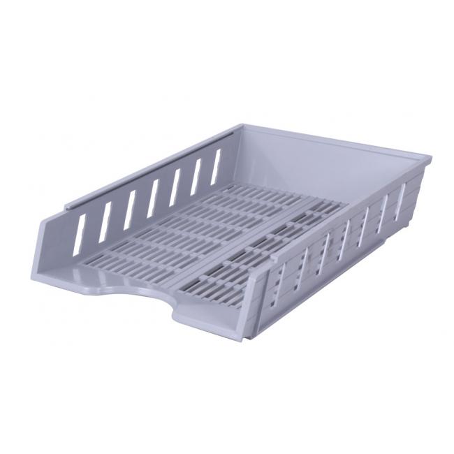 Ribbed gray shelf