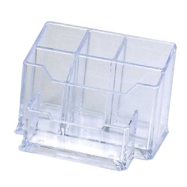 Pen stand 6-piece clear