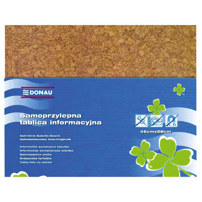 [DO756599] Self-adhesive noticeboard 58x46cm brown DANAU