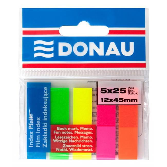 [DO757799] Samolepiace záložky Donau 12x45mm neónové