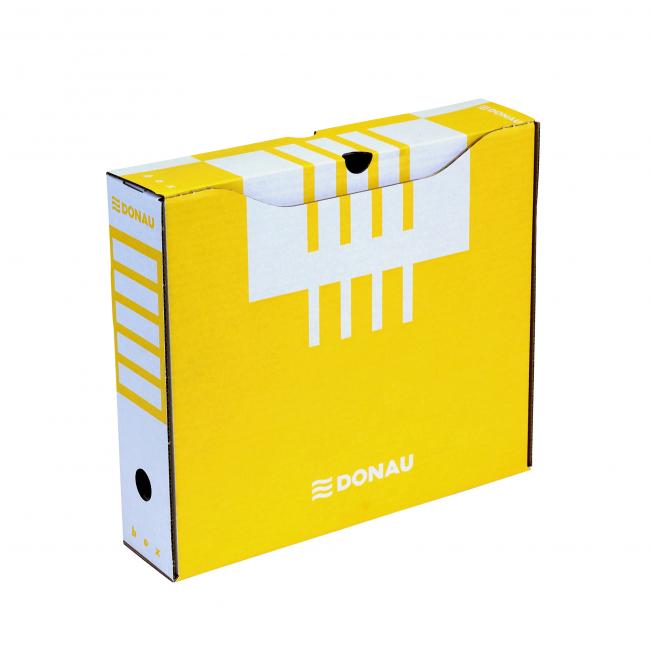 Archival box DONAU 80mm yellow