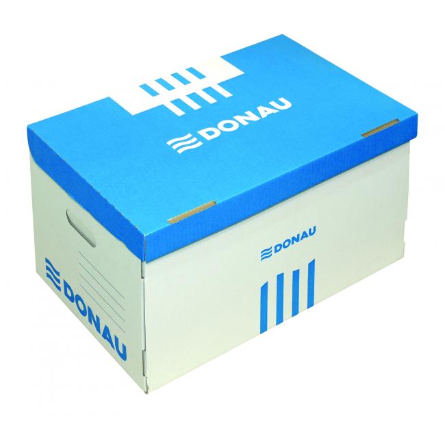 Archival box with removable lid DONAU blue 545×363×317 mm