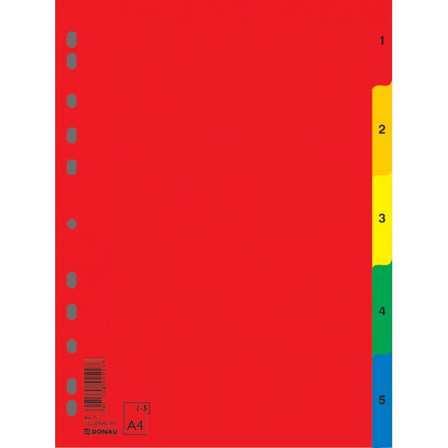 Plastic distributor DONAU 1-5 colored