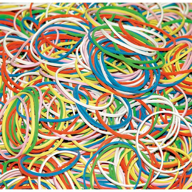 Rubber bands 57mm mixed colors 1kg