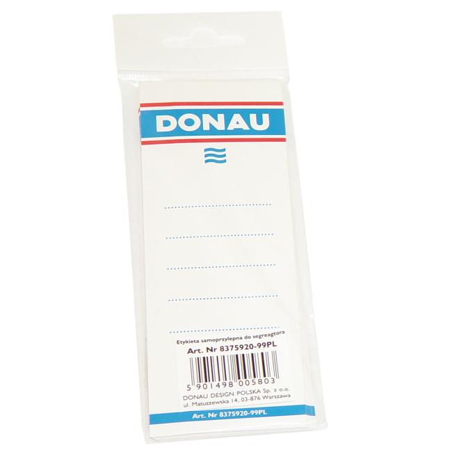 Zadná samolepiaca etiketa na zakladače 54x153mm biela