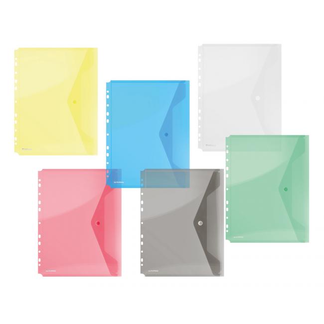 A4 format plastic cover with stud and DANAU yellow Europallet