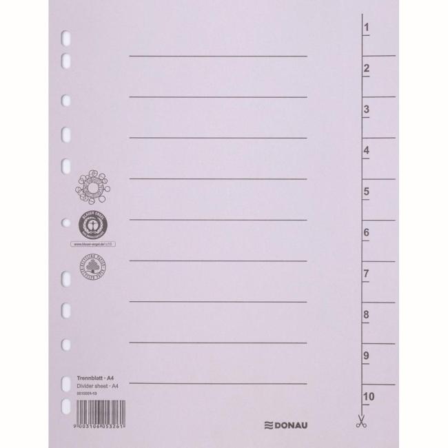 [DO861013] Cardboard distributor DONAU 1-10 gray