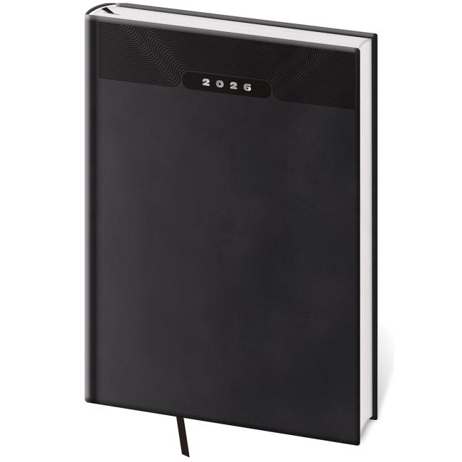 Diary Print classic weekly B5 17x24cm black 2026