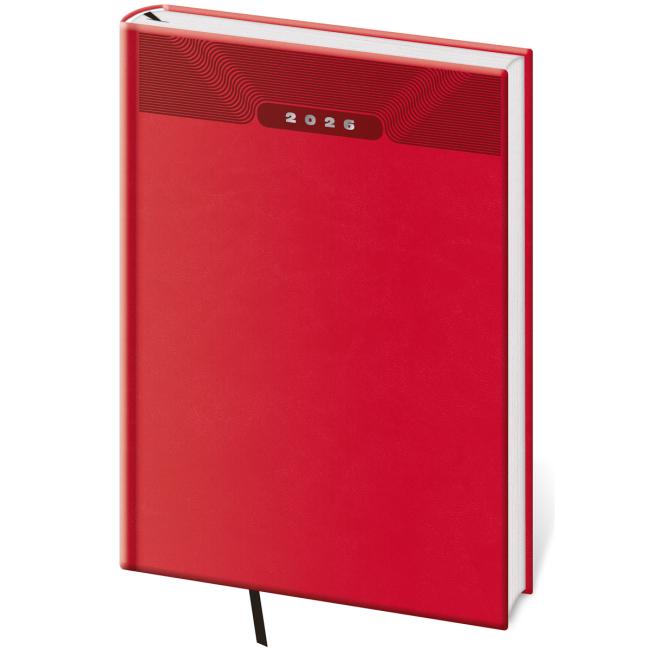 [DP423-3] Diary Print classic weekly A5 14.3x20.5cm red 2026