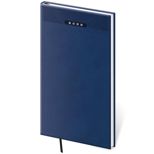 Diary Print classic weekly pocket 8x15cm blue 2026