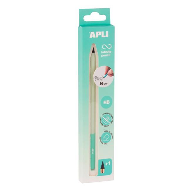 APLI infinity pencil - 3-piece set, green