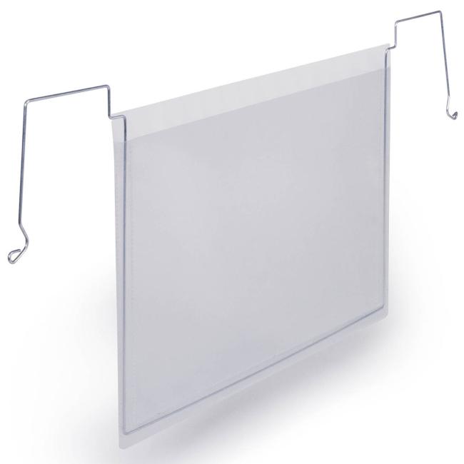 Hanging bag with wire hanger A5 width, 50 pcs, transparent Bag with wire hanger A5