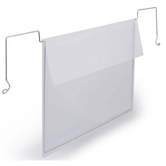 Hanging bag with wire hanger and flap width A5, 50 pcs, transparent Document bag made of polypropylene film A5