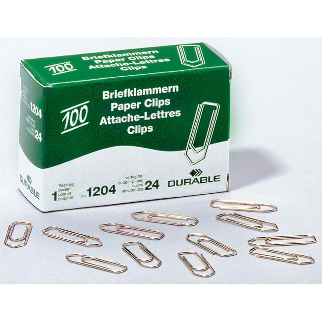 [DU120424] File clips DURABLE 26mm copper 100 pcs