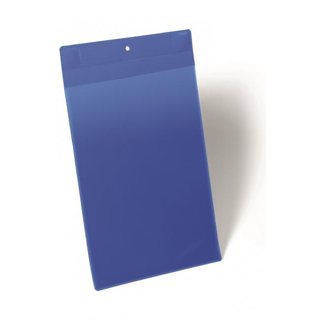 Magnetic bag for labels 210 x 297 mm high 10 pcs blue