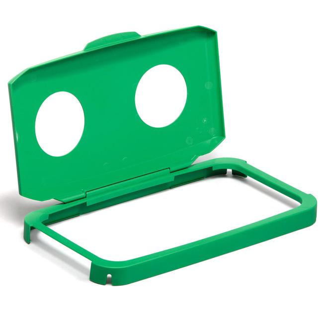 [DU180949] Hinged lid with holes for bottles for basket DURABIN 60 green